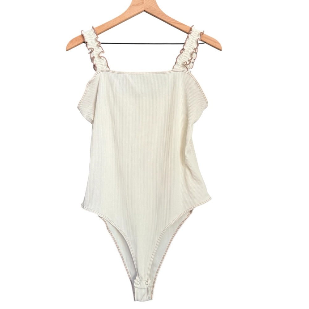 Hem & Thread Cream Bodysuit One Piece